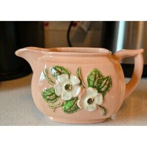 Vintage Hull Rosella Open Creamer R-3 Dogwood White Flowers